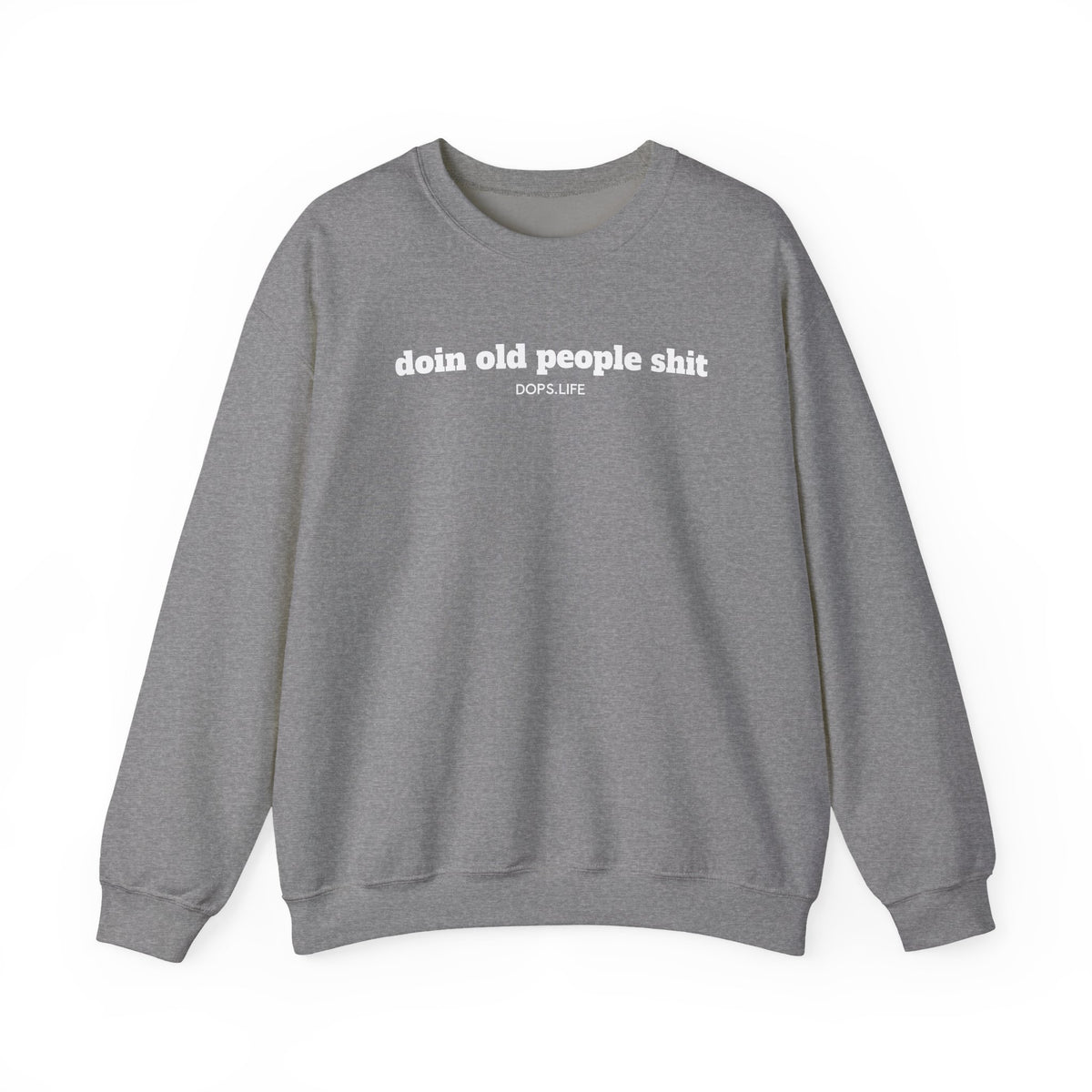 DOPS - White Letter Unisex Heavy Blend™ Crewneck Sweatshirt