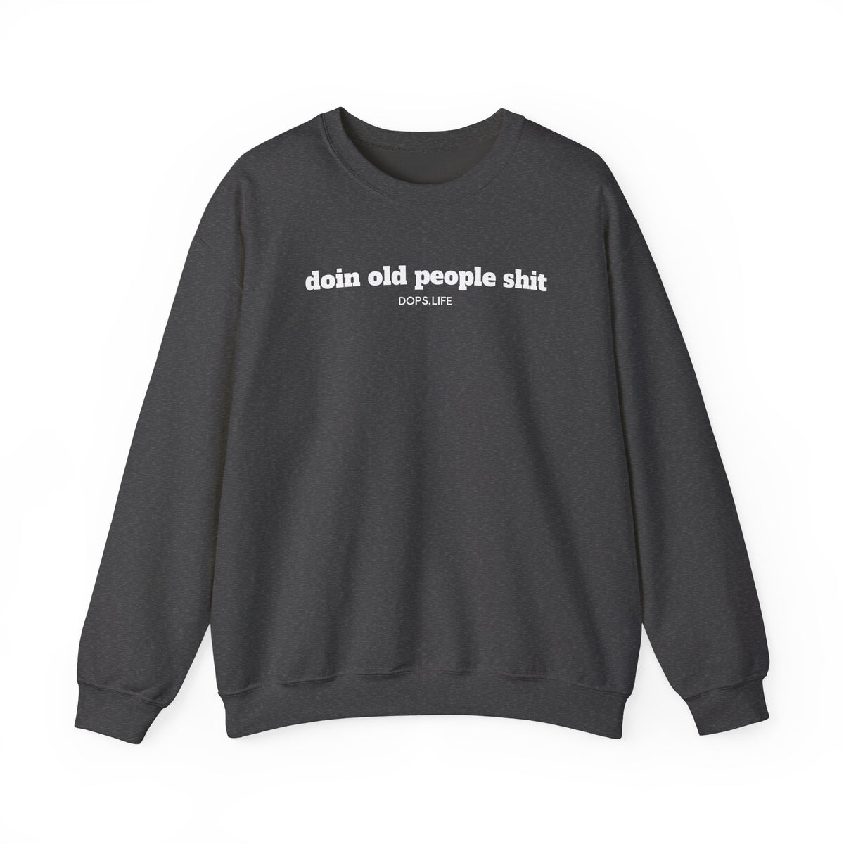 DOPS - White Letter Unisex Heavy Blend™ Crewneck Sweatshirt