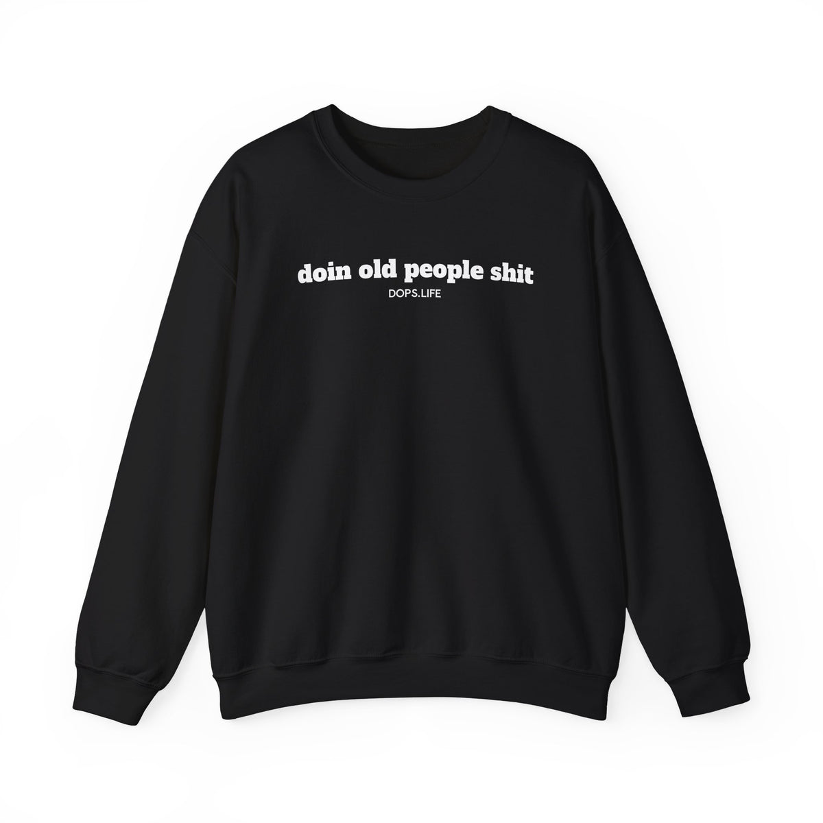 DOPS - White Letter Unisex Heavy Blend™ Crewneck Sweatshirt