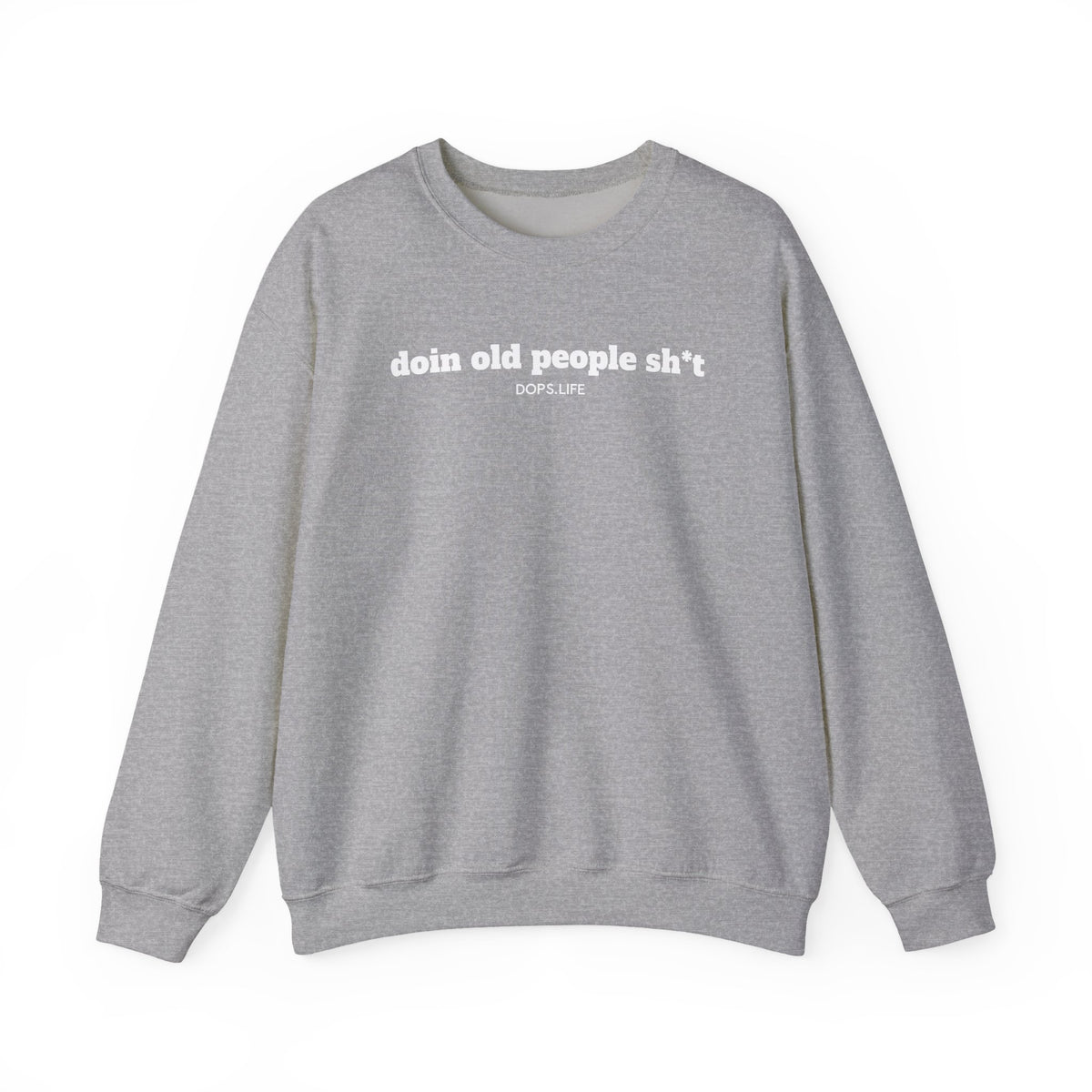 DOPS (PG-13) - White Letter Unisex Heavy Blend™ Crewneck Sweatshirt