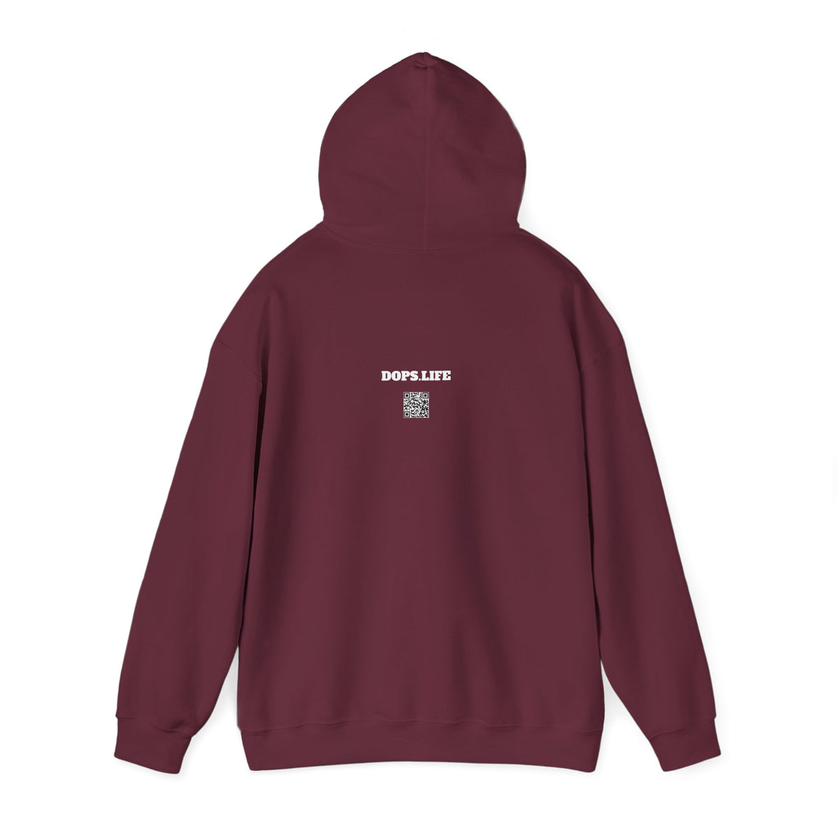 DOPS - (PG-13) White Letter Unisex Heavy Blend™ Hooded Sweatshirt