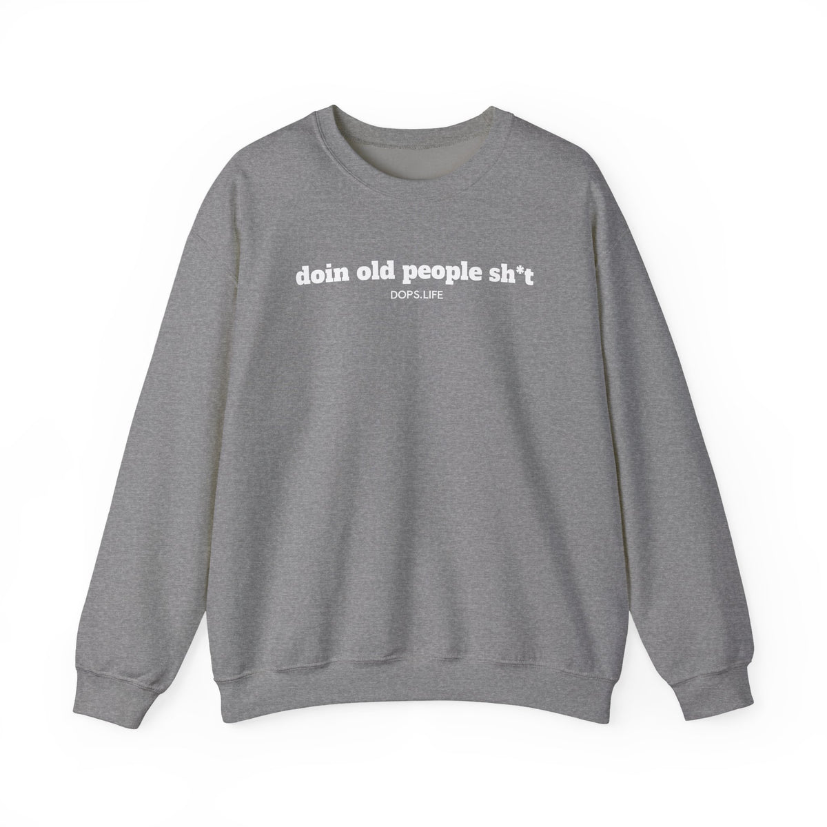 DOPS (PG-13) - White Letter Unisex Heavy Blend™ Crewneck Sweatshirt