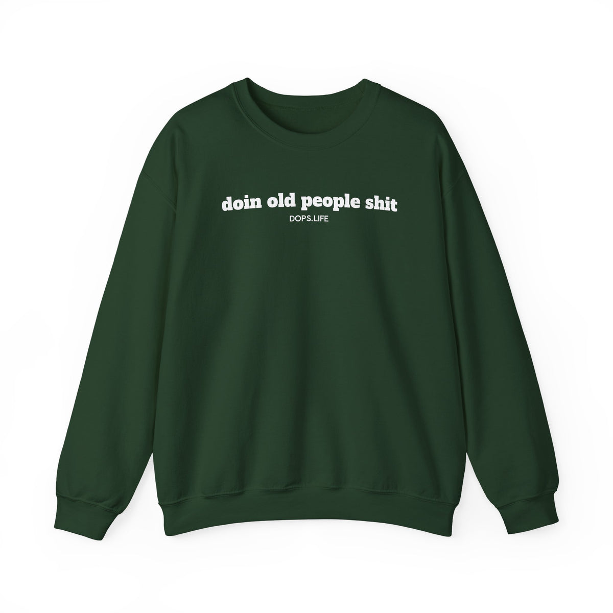 DOPS - White Letter Unisex Heavy Blend™ Crewneck Sweatshirt