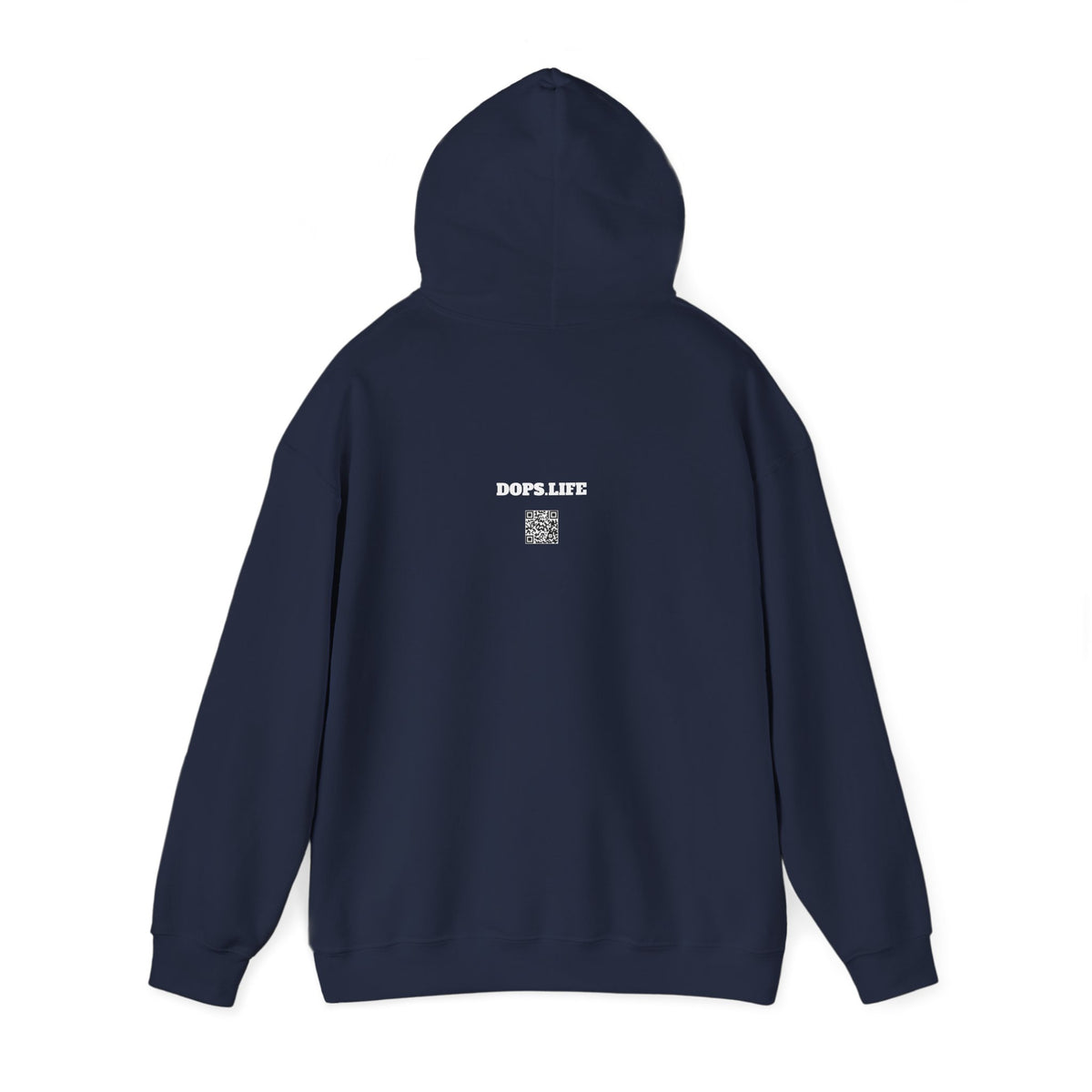 DOPS - (PG-13) White Letter Unisex Heavy Blend™ Hooded Sweatshirt