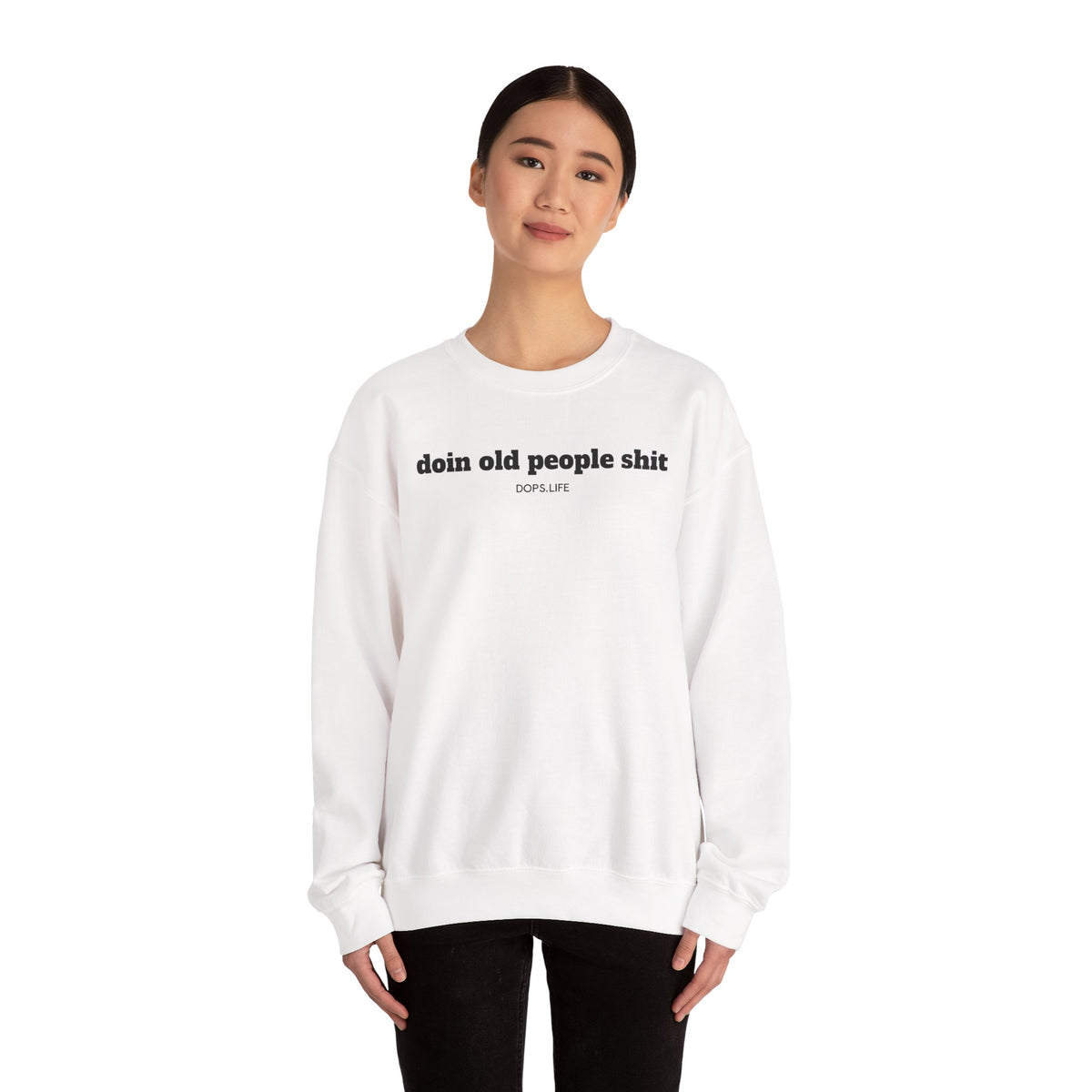 DOPS - Black Letter Unisex Heavy Blend™ Crewneck Sweatshirt
