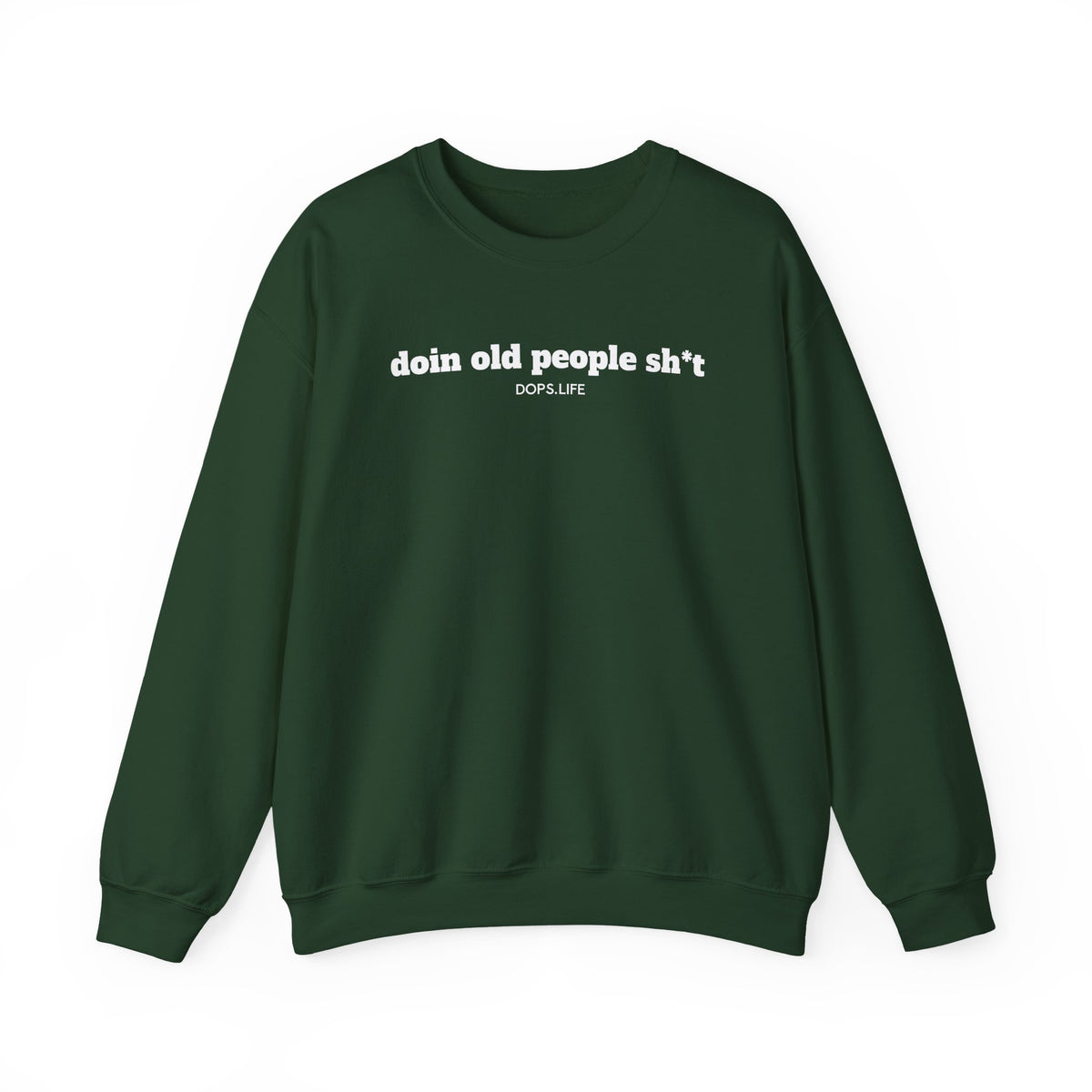 DOPS (PG-13) - White Letter Unisex Heavy Blend™ Crewneck Sweatshirt