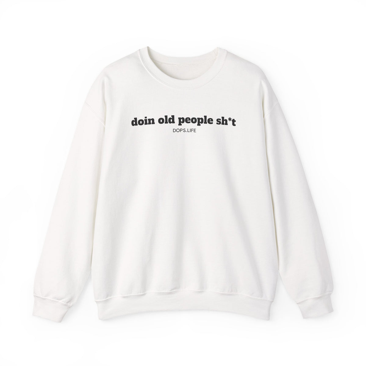 DOPS (PG-13) - Black Letter Unisex Heavy Blend™ Crewneck Sweatshirt