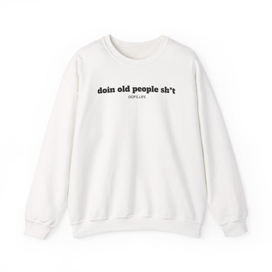 DOPS (PG-13) - Black Letter Unisex Heavy Blend™ Crewneck Sweatshirt