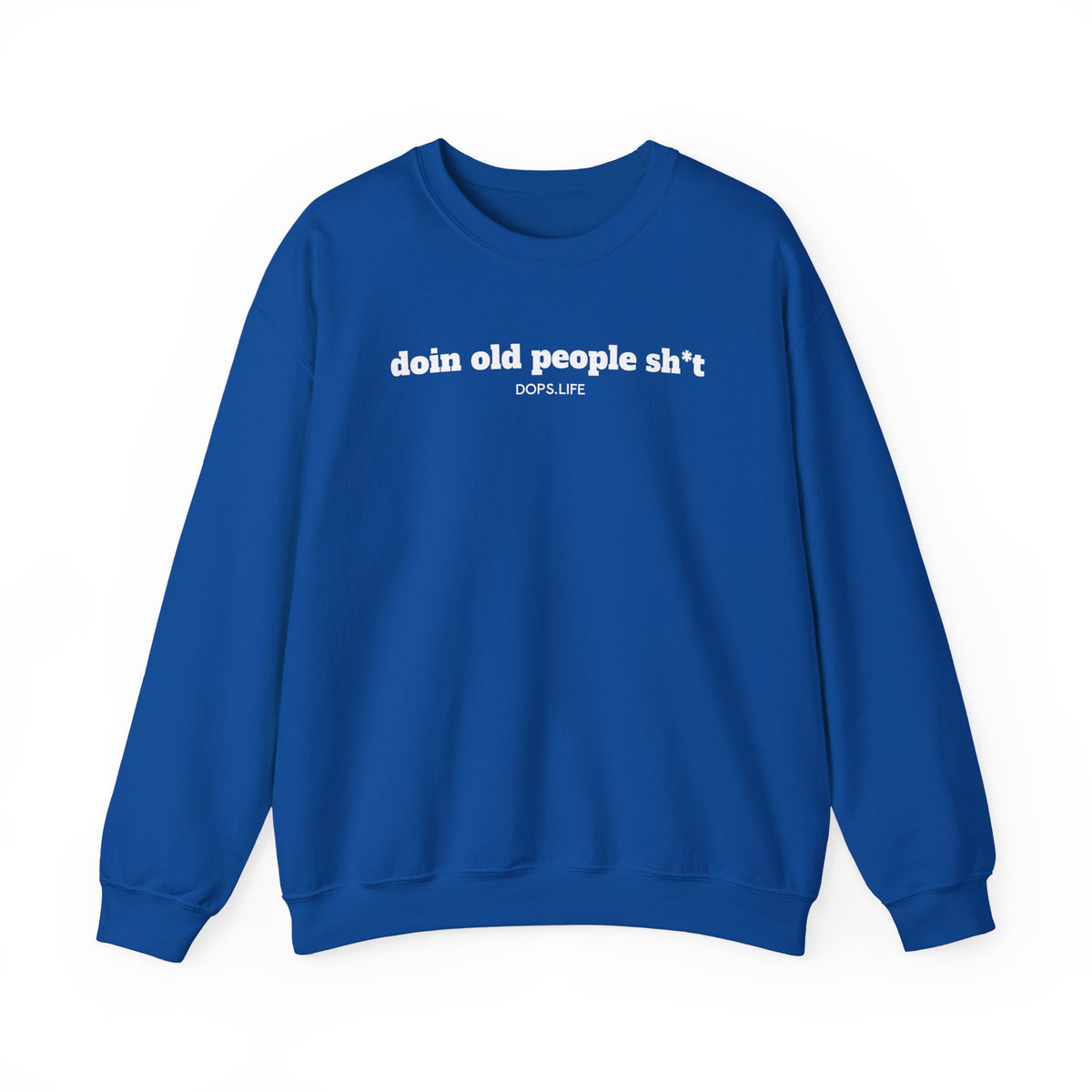 DOPS (PG-13) - White Letter Unisex Heavy Blend™ Crewneck Sweatshirt