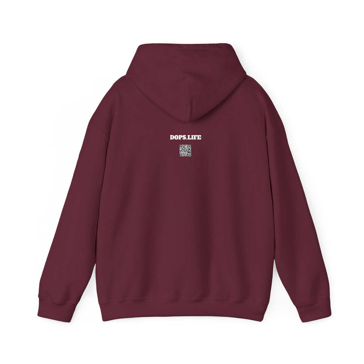 DOPS - (PG-13) White Letter Unisex Heavy Blend™ Hooded Sweatshirt
