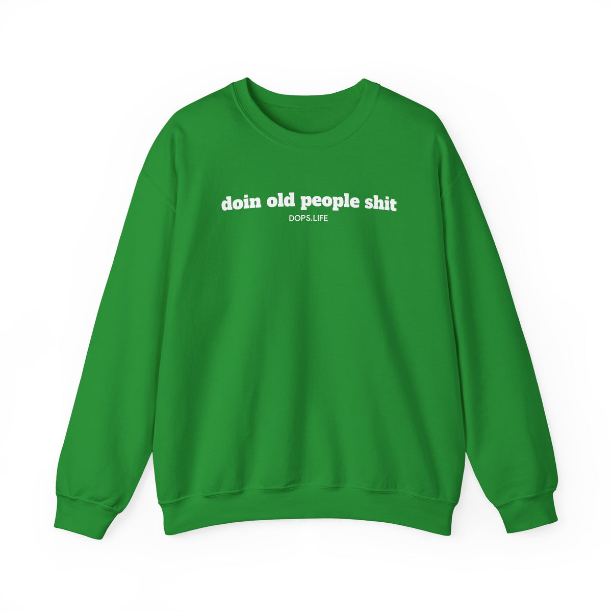 DOPS - White Letter Unisex Heavy Blend™ Crewneck Sweatshirt