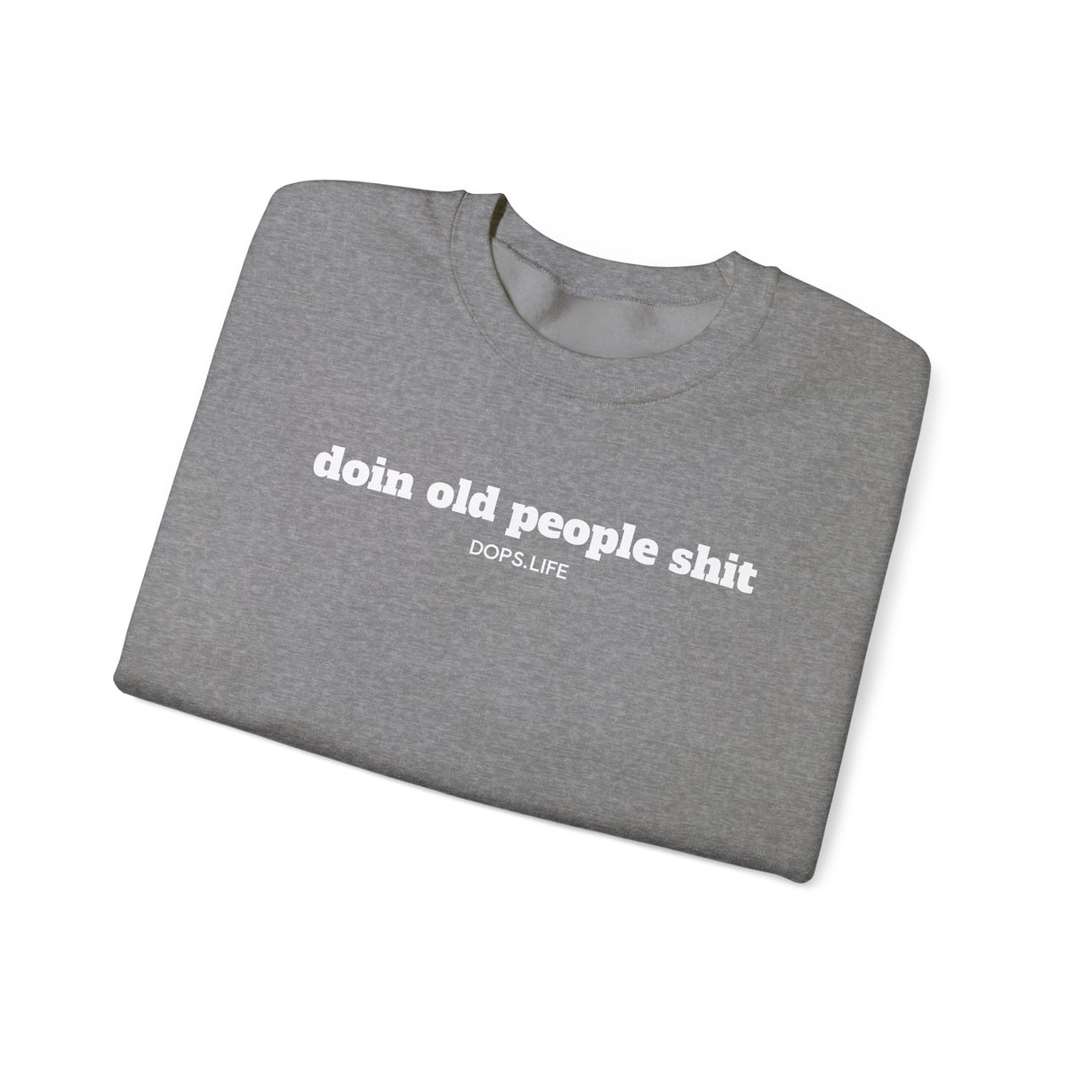 DOPS - White Letter Unisex Heavy Blend™ Crewneck Sweatshirt