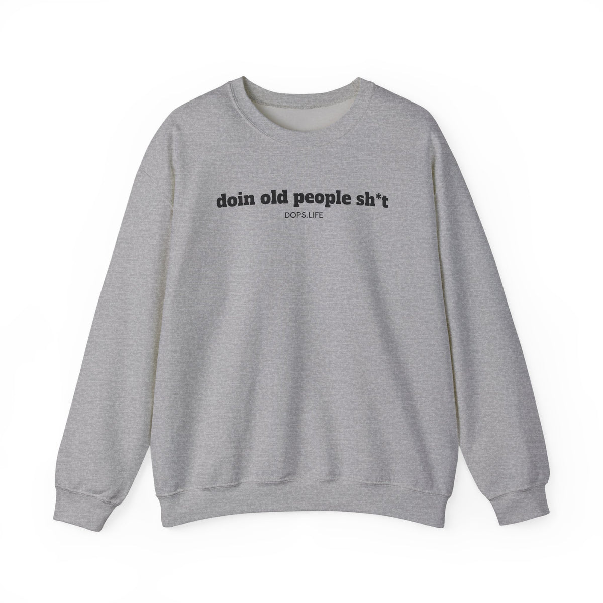 DOPS (PG-13) - Black Letter Unisex Heavy Blend™ Crewneck Sweatshirt